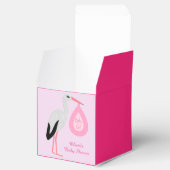  Roze babymeisje Winkel Aangepast Baby shower Bedankdoosjes (Geopend)