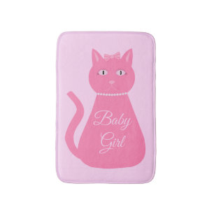 roze babymeisjeskat Aangepast Badmat