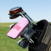  roze babymeisjeskat Aangepast Golfheadcover (Insitu)