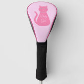 roze babymeisjeskat Aangepast Golfheadcover (Voorkant)