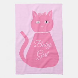 roze babymeisjeskat Aangepast Theedoek