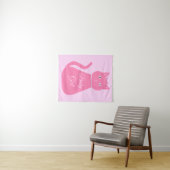roze babymeisjeskat Aangepast Wandkleed (In Situ (horizontaal))
