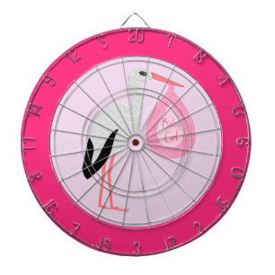  roze babymeisjeswinkel dartbord