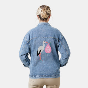  roze babymeisjeswinkel denim jacket