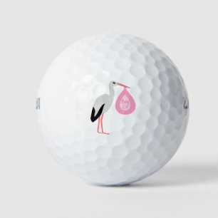 roze babymeisjeswinkel golfballen