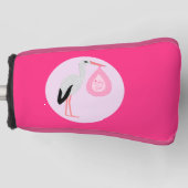  roze babymeisjeswinkel golfheadcover (Voorkant)