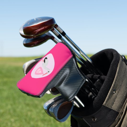  roze babymeisjeswinkel golfheadcover (Insitu)