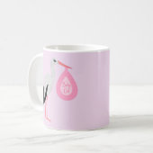  roze babymeisjeswinkel koffiemok (Voorkant links)