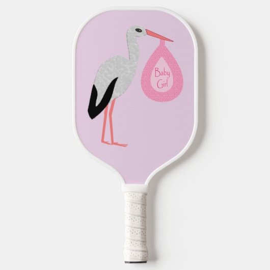  roze babymeisjeswinkel pickleball paddle (Voorkant)