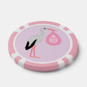  roze babymeisjeswinkel poker chips (Enkel)