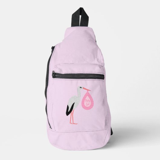 roze babymeisjeswinkel sling bag (Voorkant)