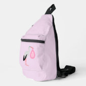 roze babymeisjeswinkel sling bag (Rechterhoek)