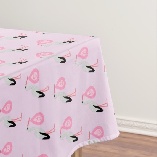 roze babymeisjeswinkel tafelkleed (Voorbeeld)