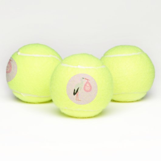roze babymeisjeswinkel tennisballen (Multi)