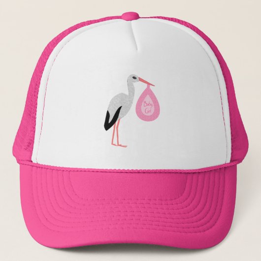 roze babymeisjeswinkel trucker pet (Voorkant)