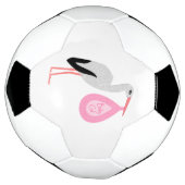 roze babymeisjeswinkel voetbal (Gedraaid)