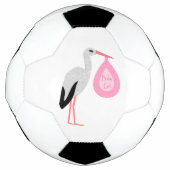  roze babymeisjeswinkel voetbal (Voorkant)