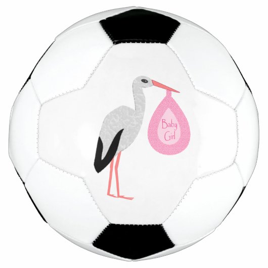  roze babymeisjeswinkel voetbal (Voorkant)