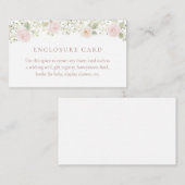 Roze Baby's Adem Enclosurekaart Informatiekaartje (Voorkant / Achterkant)