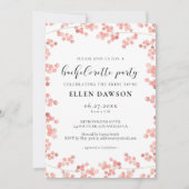 Roze Baby's Breath Bloemen Bachelorette Party Kaart (Voorkant)