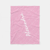 Roze baby's Naam Abstracte Pijl-bijl Patroon Fleece Deken (Voorkant)