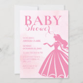 Roze babyshower kaart (Voorkant)