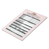 Roze Babysitters Journal-laptop Notitieblok (Schuin)