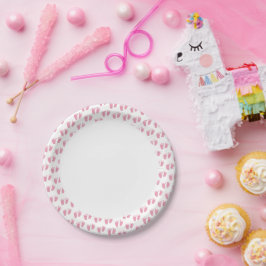 Roze Babyvoetjes Baby Shower Papieren Bordje