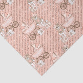 Roze babywagens tissuepapier (Detail)