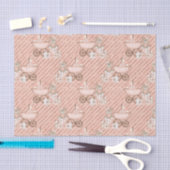 Roze babywagens tissuepapier (Craft)