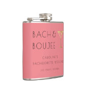 Roze Bach en Boujee Bachelorette Party Heupfles (Rechts)