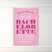 Roze Bachelorette-feest Spandoek