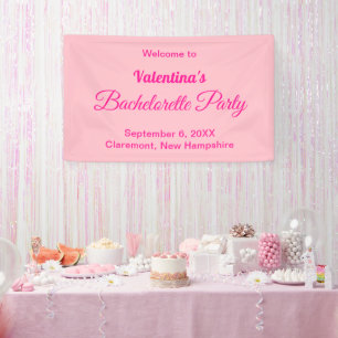 Roze Bachelorette Party Banner