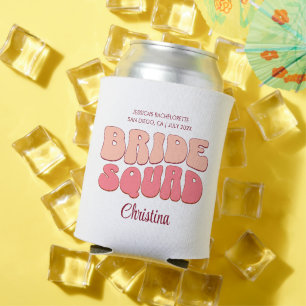 Roze Bachelorette Party Bruid Squad Bruidsmeisje Blikjeskoeler