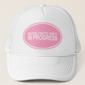 Roze Bachelorette Party in Progress T - shirts Gif Trucker Pet (Voorkant)
