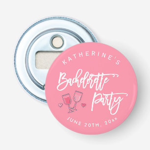 Roze Bachelorette Party Knop Fles Opener