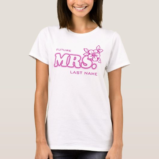 Roze Bachelorette "Toekomstige Mevrouw"  top (Voorkant)