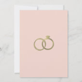 Roze Bachelorette Weekend Getaway Folie Ring Kaart (Achterkant)