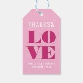 Roze Bachelorette-weekend in het groot Cadeaulabel (Achterkant)