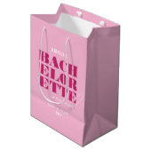 Roze Bachelorette-weekend Medium Cadeauzakje (Voorkant Gekanteld)