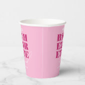 Roze Bachelorette-weekend Papieren Bekers (Rechts)