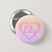  roze  badge ronde button 5,7 cm (Voorkant /achterkant)
