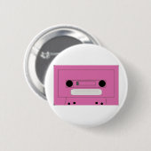Roze badge ronde button 5,7 cm (Voorkant /achterkant)