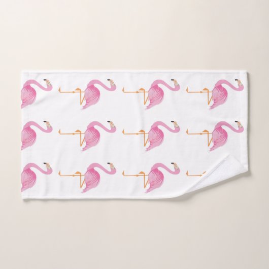 Roze badhanddoeken met flamingo bad handdoek (Handdoek)
