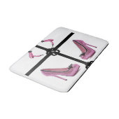 roze badkamer badmat (Gekanteld)