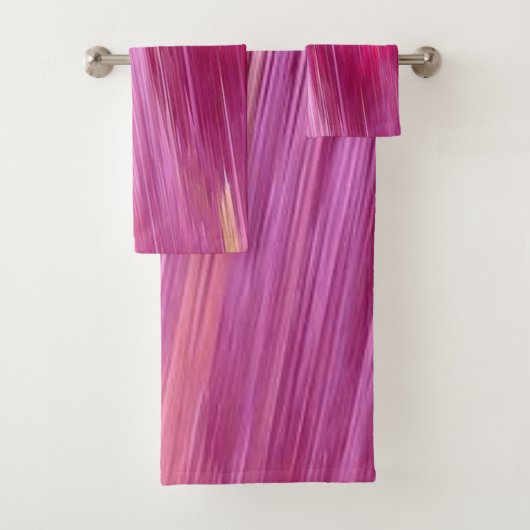 Roze badkamer handdoek sets (Insitu)