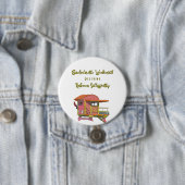 Roze Badmeester Vibes vrijgezellenweekend Ronde Button 7,6 Cm (In situ)