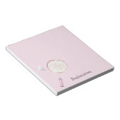 Roze Badminton Sporten Notitieblok (Schuin)