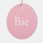 Roze Bae Definitie Echtgenote Vriendin Keramisch Ornament (Links)