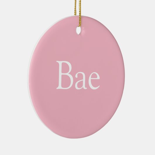 Roze Bae Definitie Vrouw Vriendin Keramisch Ornament (Rechts)